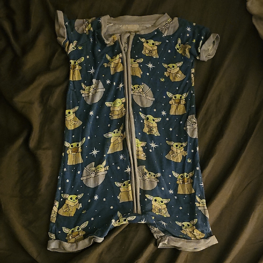 Star Wars Little Sleepies Yoda Shortie Size 18 To 24 Months